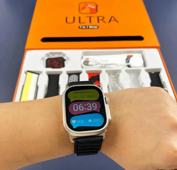 Y20 Ultra Sports Version Smart Watch | Smart Watch For Boys | Smart Watch For Men - Digital Watch | 7 + 1 Strap Smart Watch - Random Color