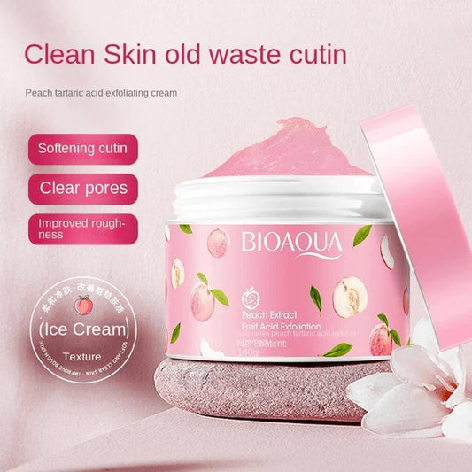 BIOAQUA Peach Exfoliating Gel – Face & Body Care 140G